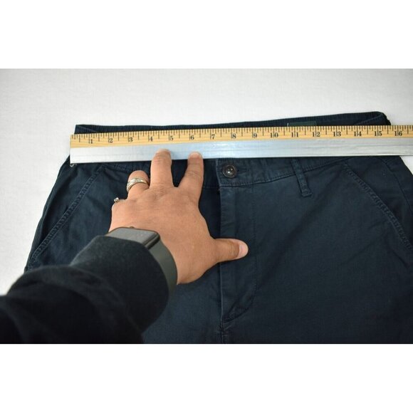 Adriano Goldschmied Green Label Men Chino Pants 31x27 Stretch Navy Slim Straight - Picture 13 of 15